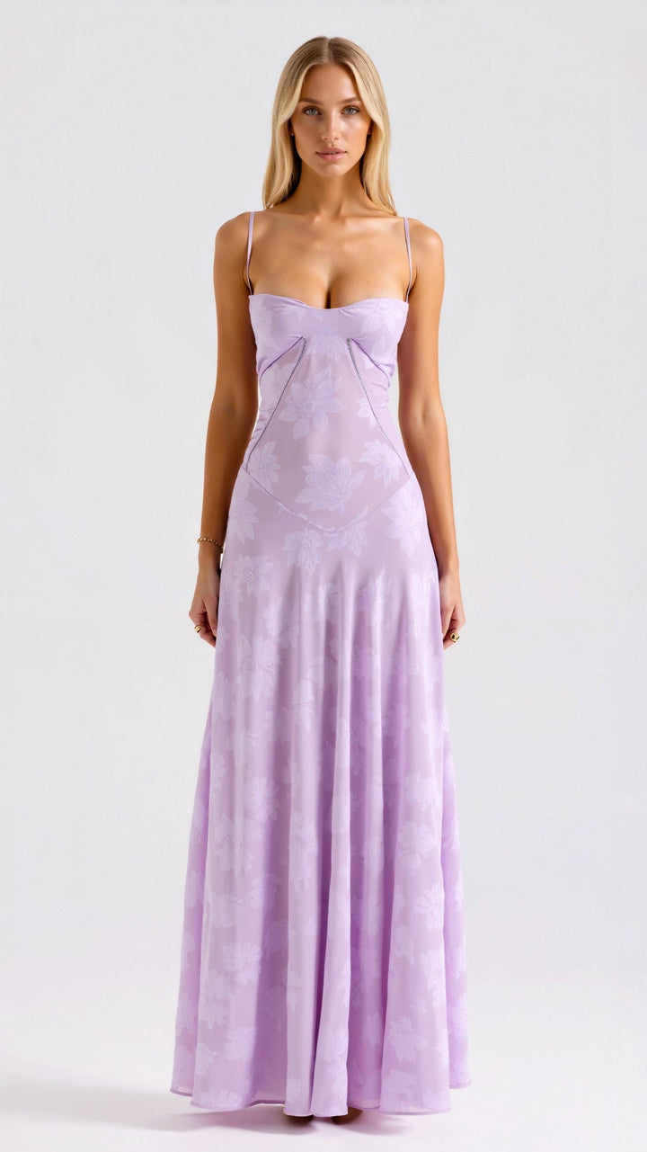 Caroline | Women’s Wedding Guest Slip Maxi Dress