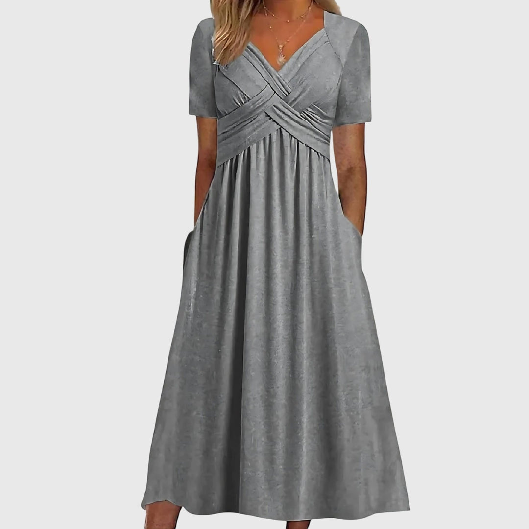 Viola | Midi Dress with Tummy Control