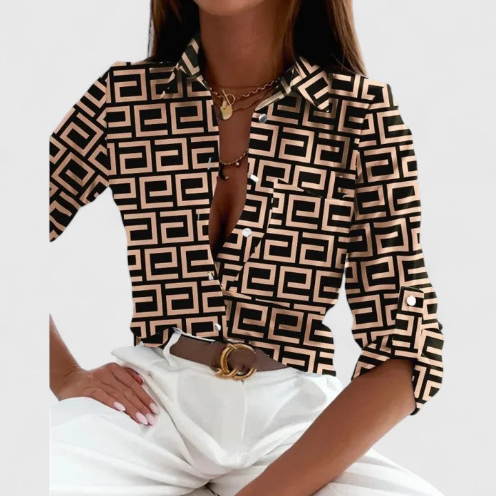 Lisette | Elegant Long Sleeve Blouse